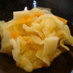 酢味噌和え エネルギー；35㌔㌍　　たんぱく質；1.4㌘　　塩分；0.4㌘