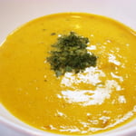 カボチャのポタージュ  エネルギー；85㌔㌍　　タンパク質；2.7㌘　　塩分；0.6㌘ 