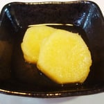さつま芋の甘煮 エネルギー；71㌔㌍　タンパク質；0.5㌘　　塩分；0㌘