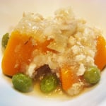 カボチャのそぼろ煮  エネルギー；66㌔㌍　タンパク質；3.5㌘　塩分；0.7㌘