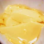 卵豆腐 エネルギー；30㌔㌍　　タンパク質；2.1㌘　　塩分；0.8㌘