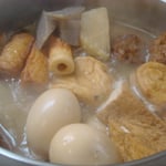 おでん エネルギー：196㌔㌍　　タンパク質；14.3㌘　　塩分；1.9㌘