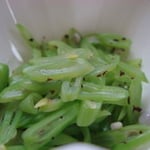 三度豆（さやいんげん）のゆかり和え