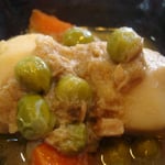 里芋のツナ缶煮 エネルギー；57㌔㌍　タンパク質；2.8㌘　塩分；0.7㌘　