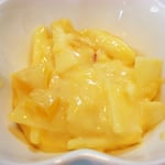 クリーム和え エネルギー；67㌔㌍　　タンパク質；1.1㌘　　塩分；0.1㌘