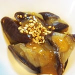 なすの田楽 エネルギー48㌔㌍　タンパク質1.1㌘　脂質0.3㌘　塩分0.5㌘