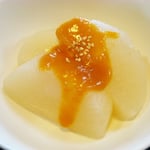 ふろふき大根2 エネルギー；28㌔㌍　　タンパク質；0.9㌘　　塩分；0.6㌘