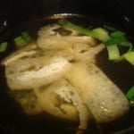 すまし汁２ エネルギー；10㌔㌍　　タンパク質；0.4㌘　　塩分；0.8㌘