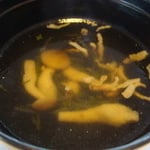 中華スープ エネルギー；25k㌍　　タンパク質；0.8㌘　　塩分；0.8㌘