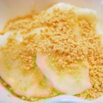 牛乳もち エネルギー；79㌔㌍　タンパク質；2.0㌘　塩分；0㌘