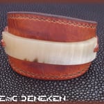 Bracelet en cuir "corne"