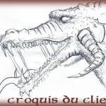 Croquis bracelet de force dragon.