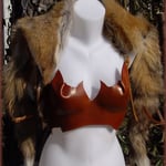 Bustier de cuir Cleas.