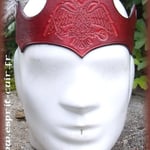 Couronne en cuir "Aigle bicéphale".