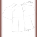 Croquis armure réalisé par le Client.