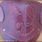 Baudrier en cuir "Confrérie des Renards d'Airain".