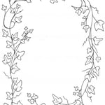 Croquis "lierre" couvre-livre réalisé par le Client.