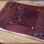 Grimoire en cuir "Ego Tecum".