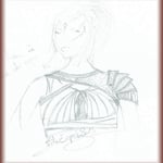 Croquis spallière réalisé par Esprit Cuir.