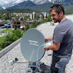 Dach-Montage SAT-Schüssel für Restaurant