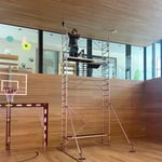 Leuchten-Tausch, Turnhalle Rietz