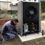 Verkabelung Luftwärmepumpe für Zweiparteienhaus