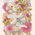 Leinwanddruck "Uhrzeit-Insekten"