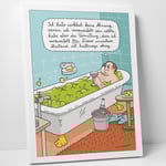Leinwanddruck "Halbwegs okay"
