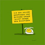 Leinwanddruck "Gedanken"