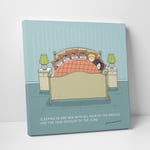 Leinwanddruck "Sleeping in one bed"