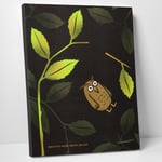 Leinwanddruck "Der fette Vogel bricht den Ast"