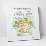 Leinwanddruck "Dirty Talk in einem anständigen Haus"