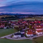 Kraftisried Sonnenaufgang -Panorama