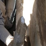 Frisch gefundener Bergkristall - Graubünden Schweiz