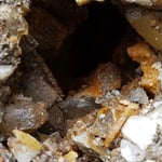 Bergkristall Kluft im Bündnerschiefer - Graubünden Schweiz