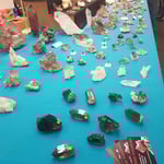 Stand Casutt mit unserem Angebot - Mineralienmesse Basel Schweiz 