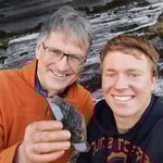 Glückliche Strahler