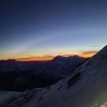 Morgenrot am Piz Serenastga