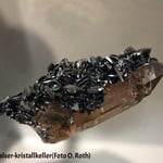 Hämatit auf Rauchquarz Vals Graubünden Schweiz