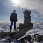 Walter auf dem Gipfel des Frunthorns