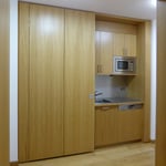 Küchenzeile, in Eiche seidenmatt (Weimar), Foto: Gränz Innenausbau