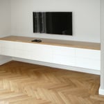 Sideboard, weiß hochglanz (Potsdam), Architekt: Andreas Thiele, Foto: Gränz Innenausbau