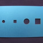 アルミ　（バリ取り前）　保護ビニル有り