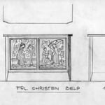 Zehntel Intarsien - Anrichte