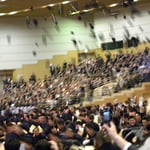 防大名物、帽子投げ！