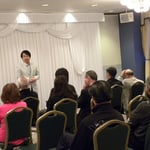 これは春の一日、場所を移しての一泊研修のときのもの。