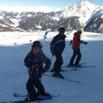 gleich geht es in Schöneben die Piste runter