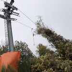 Sturmschaden an der Bergstation