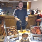 der Chefkoch mit dem leckeren Angebot