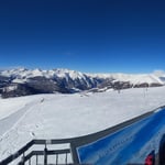 Die Aussichtsplattform an der Zirmbahn